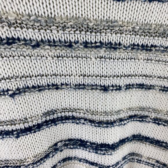 Calvin Klein Jeans Striped Round Neck Long Sleeve Chunky Knit Sweater Size S - Picture 3 of 4